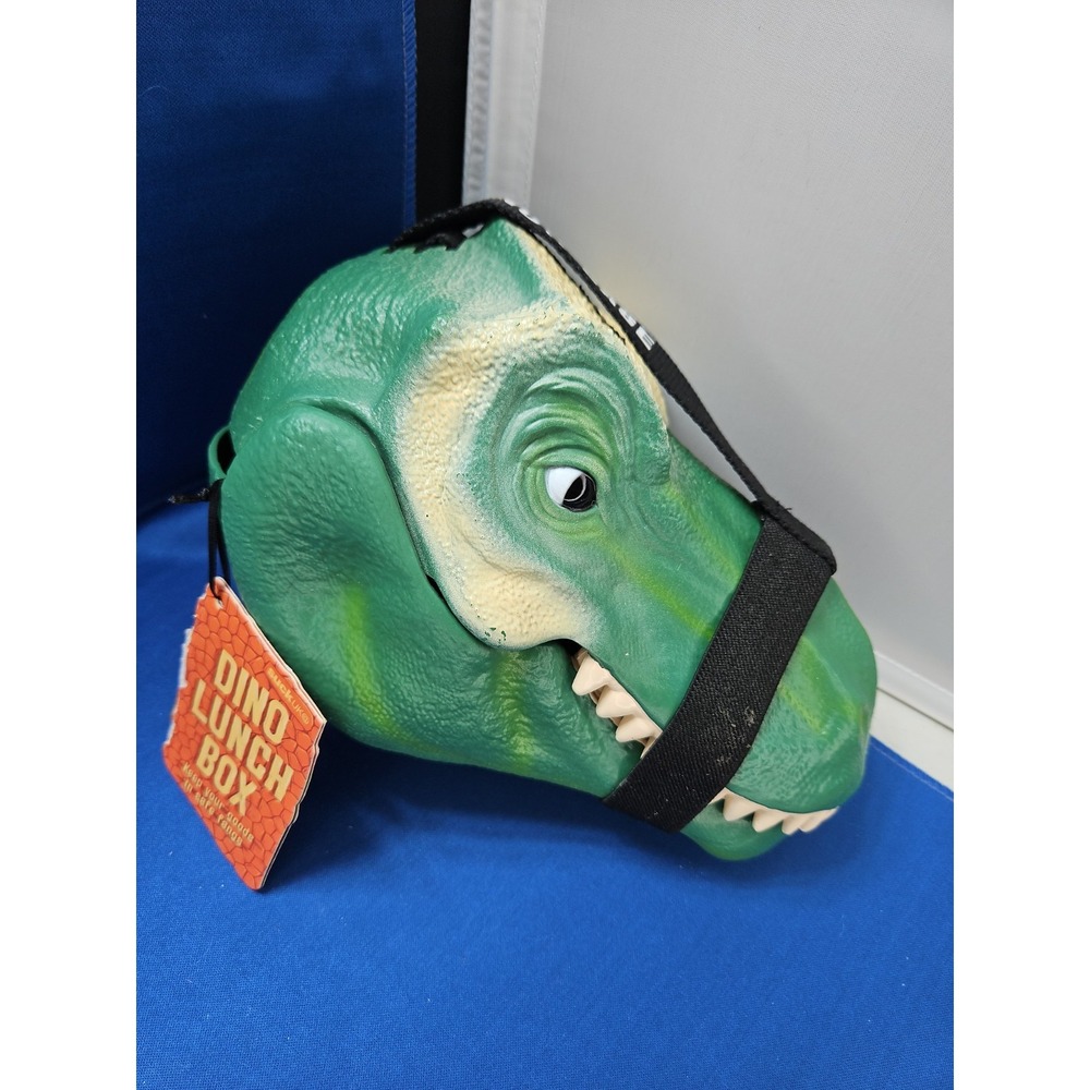 T-Rex Dinosaur Head Lunch Box Storage Case Dino Container Suck UK New